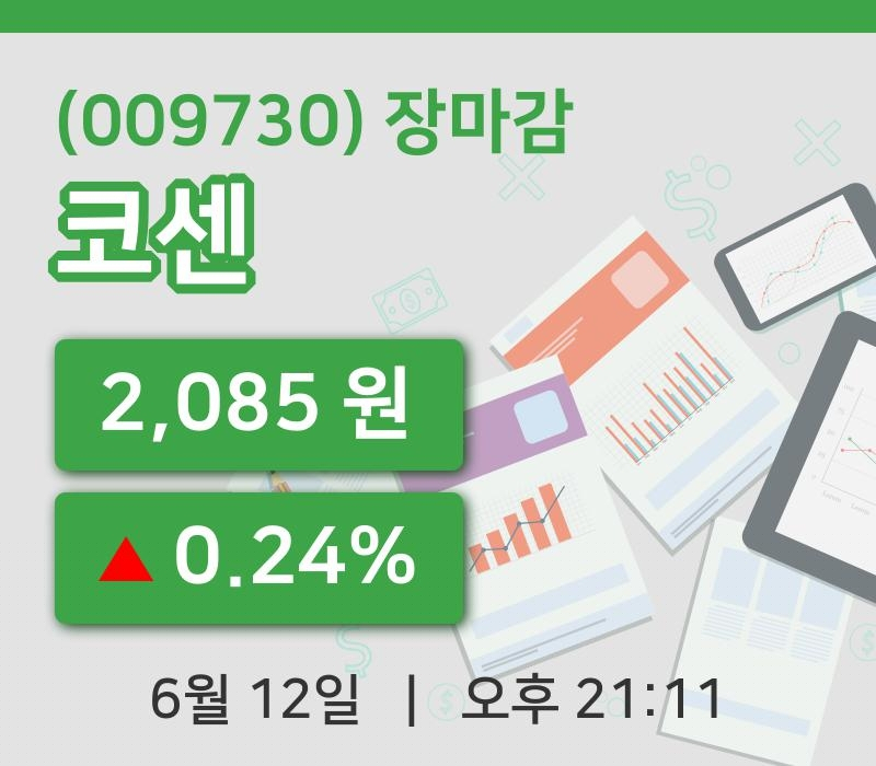 국내주식마감코센 12일 2,085원 마감...