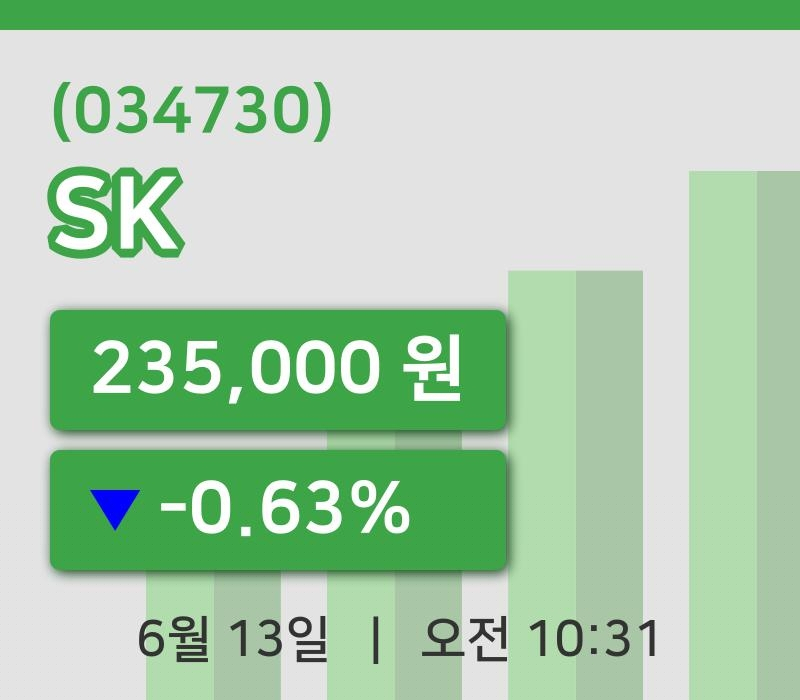 [SK주가] 10시 31분 현재 235,000원