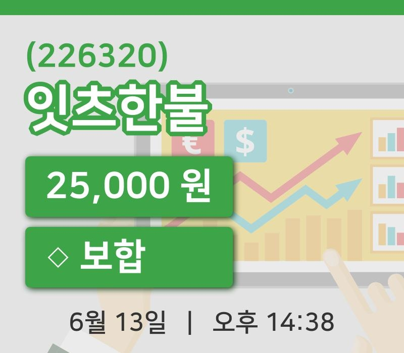 [잇츠한불주가] 14시 38분 현재 25,000원