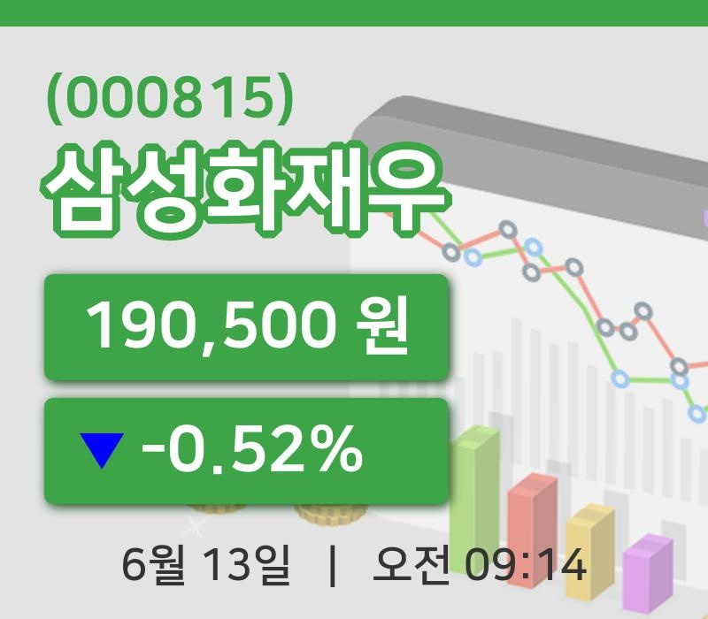 [삼성화재우주가] 13일 이시각 현재  190,500원