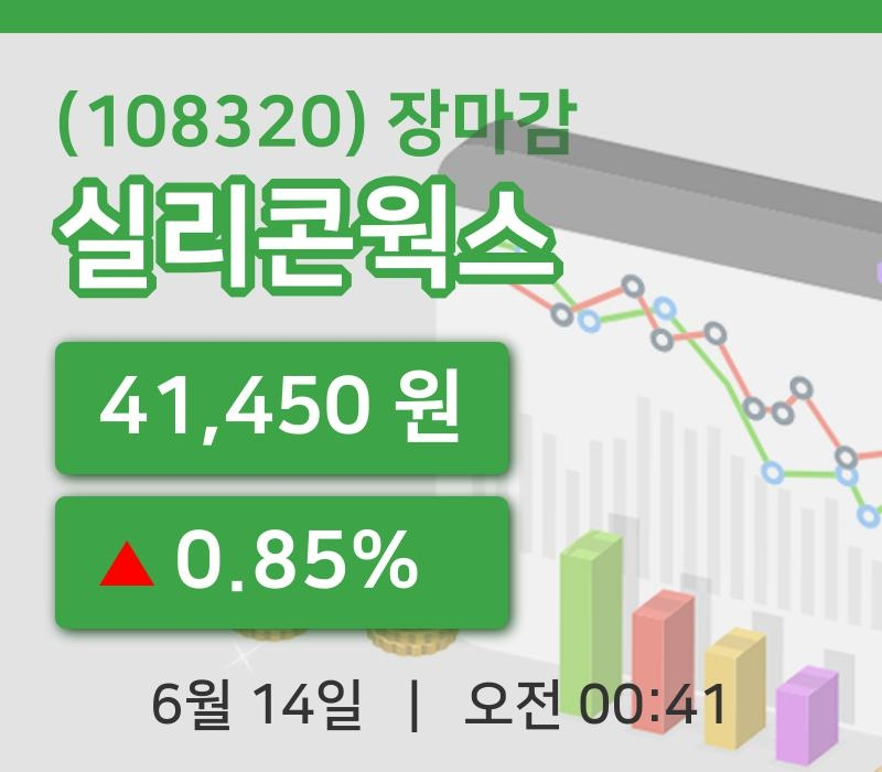 주식마감실리콘웍스 14일 41,450원 장마감