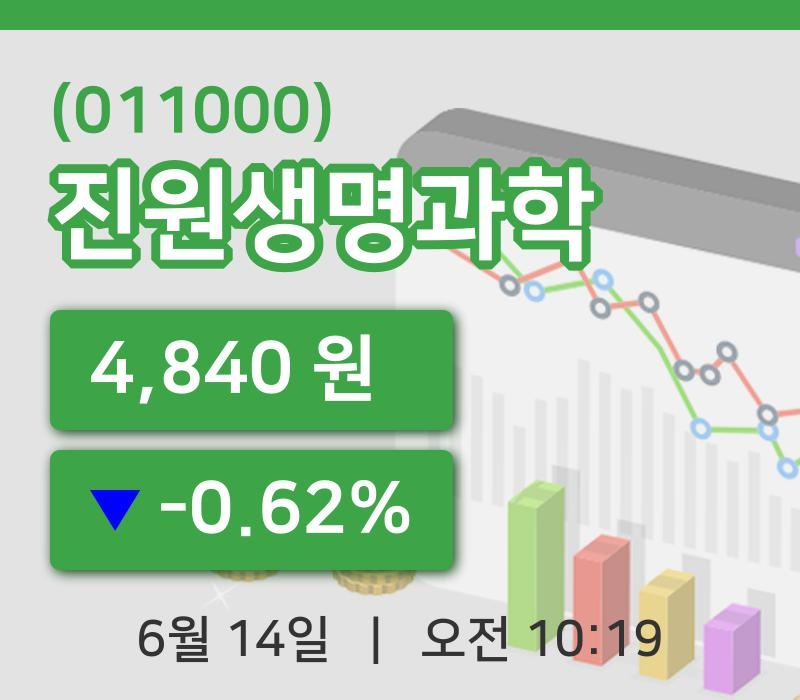 [진원생명과학주가] 10시 19분 현재 4,840원