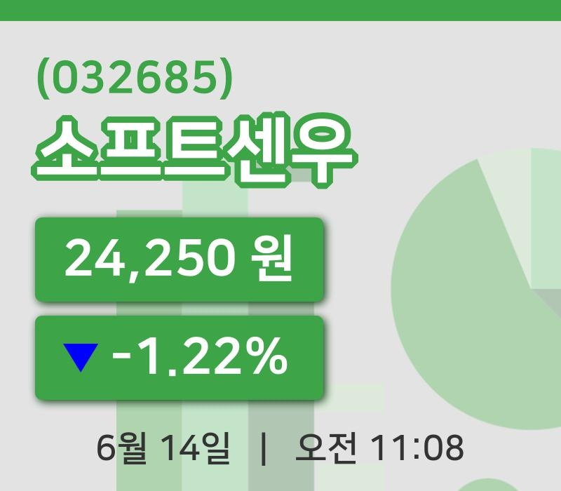[소프트센우주가] 14일 이시각 현재  24,250원