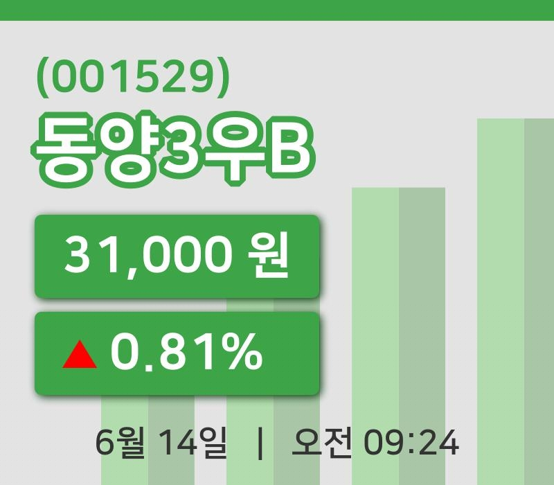 [동양3우B주가] 14일 9시 24분 현재 31,000원