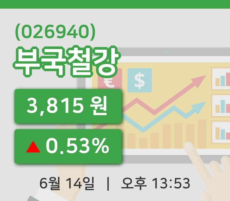 [부국철강주가] 13시 53분 현재 3,815원