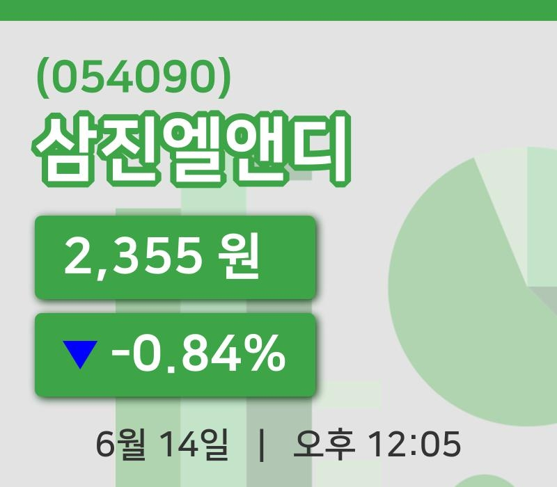 [삼진엘앤디주가] 12시 05분 현재 2,355원