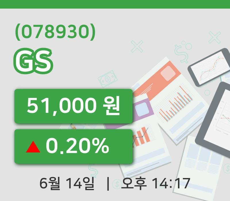 [GS주가] 14시 17분 현재 51,000원