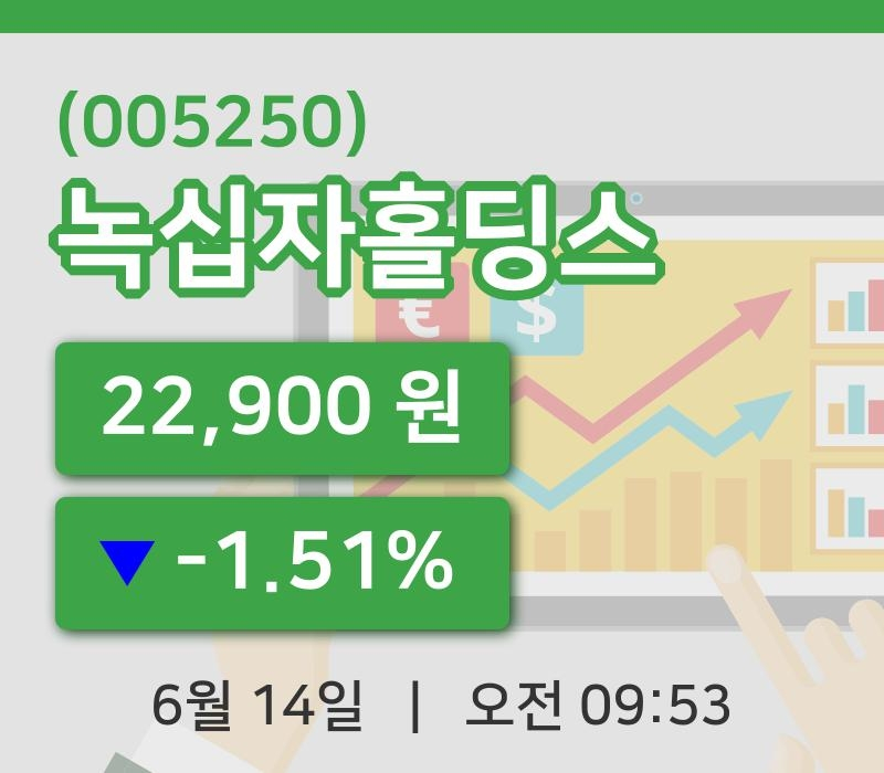 [녹십자홀딩스주가] 14일 이시각 현재  22,900원