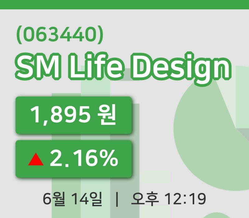 [SM Life Design주가] 14일 12시 19분 현재 1,895원
