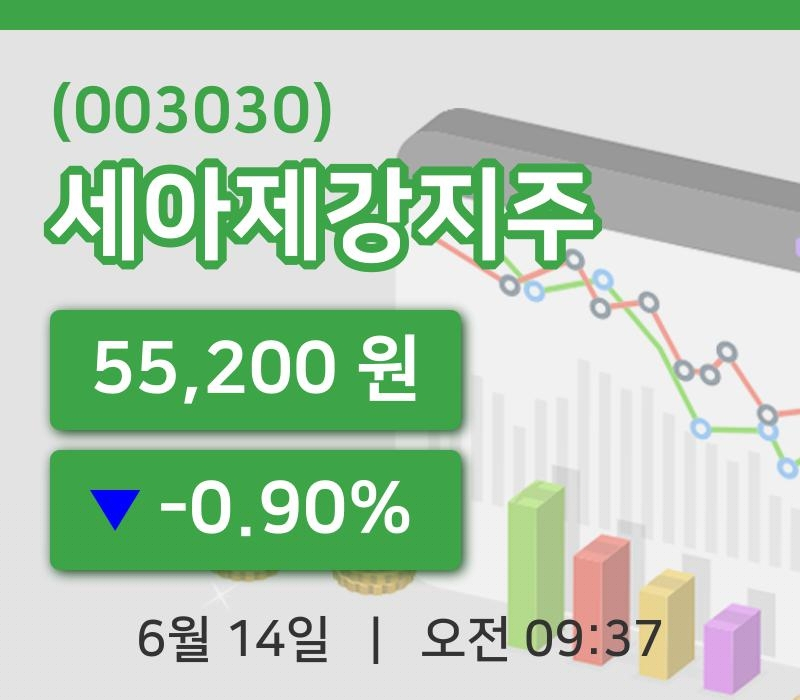 [세아제강지주주가] 14일 이시각 현재  55,200원