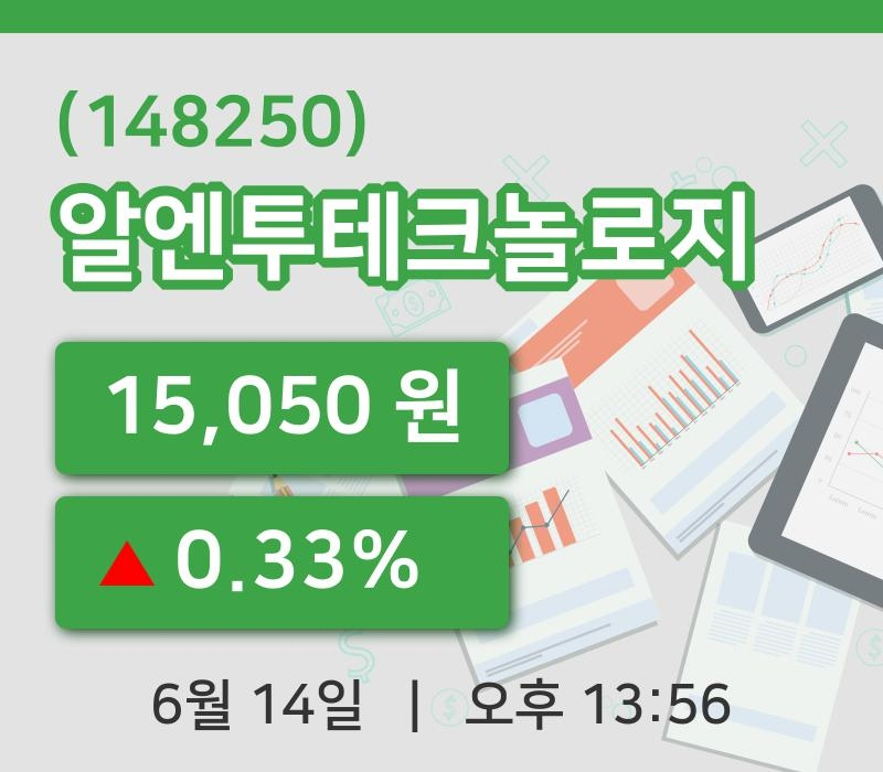 [알엔투테크놀로지주가] 14일 이시각 현재  15,050원
