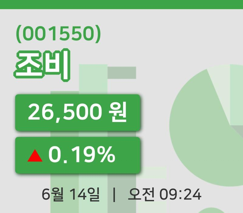[조비주가] 14일 이시각 현재  26,500원