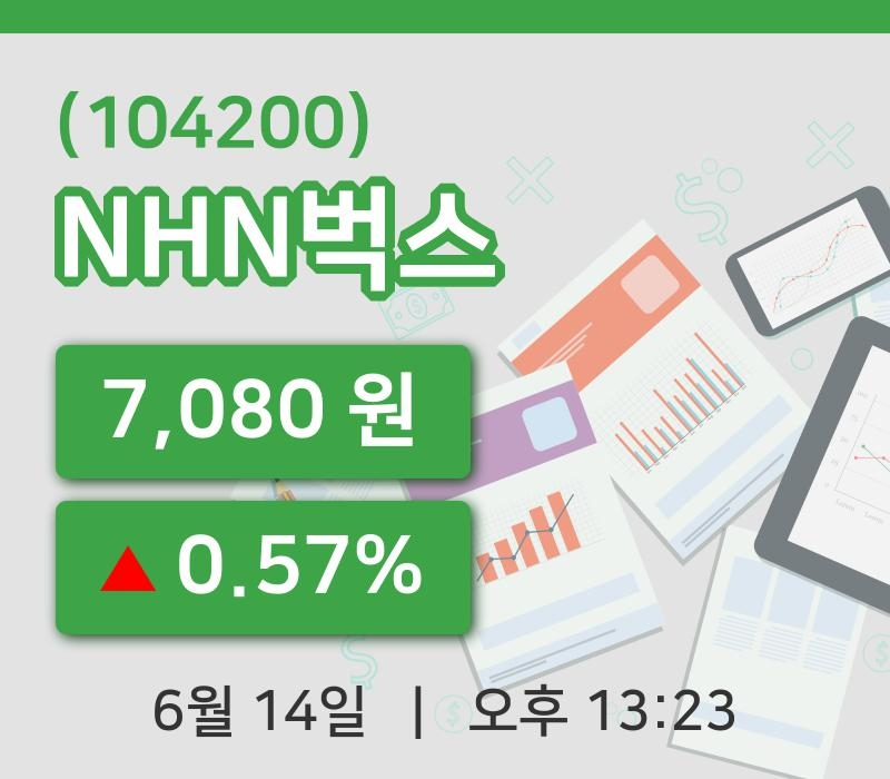 [NHN벅스주가] 13시 23분 현재 7,080원