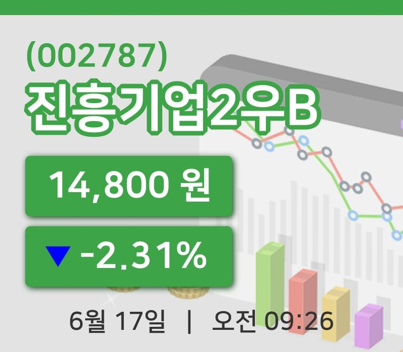 [진흥기업2우B주가] 17일 이시각 현재  14,800원