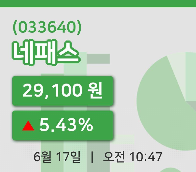 [네패스주가] 17일 이시각 현재  29,100원