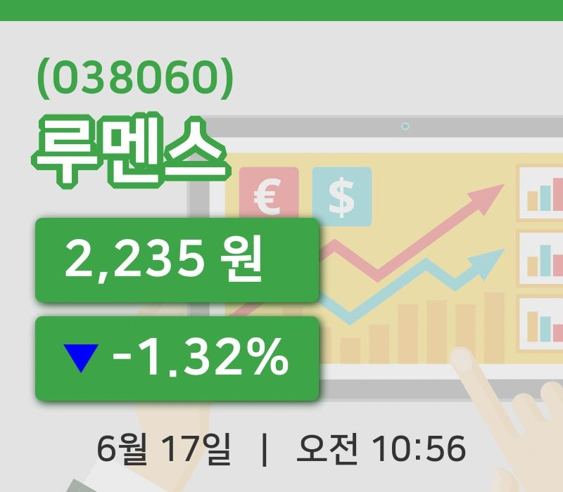 [루멘스주가] 17일 이시각 현재  2,235원