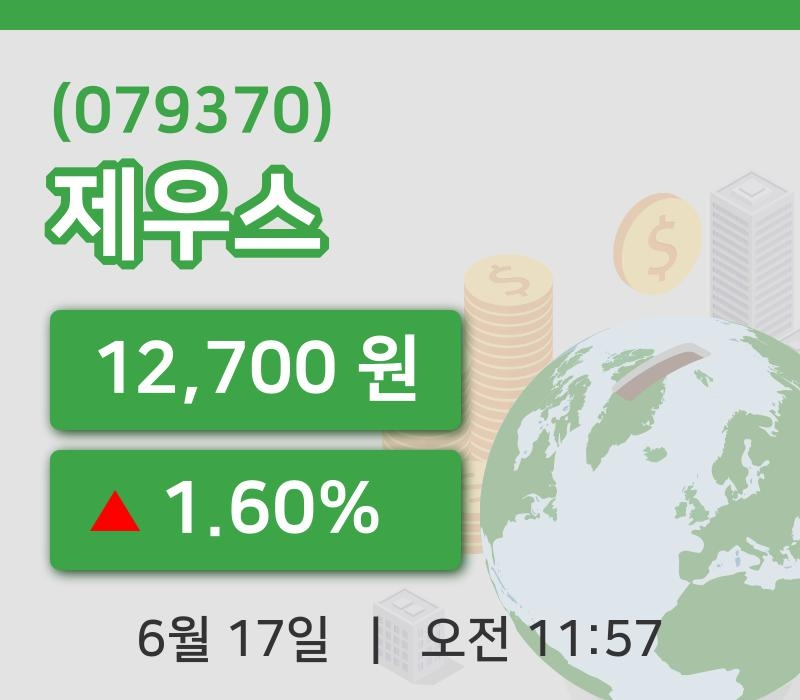 [제우스주가] 17일 이시각 현재  12,700원