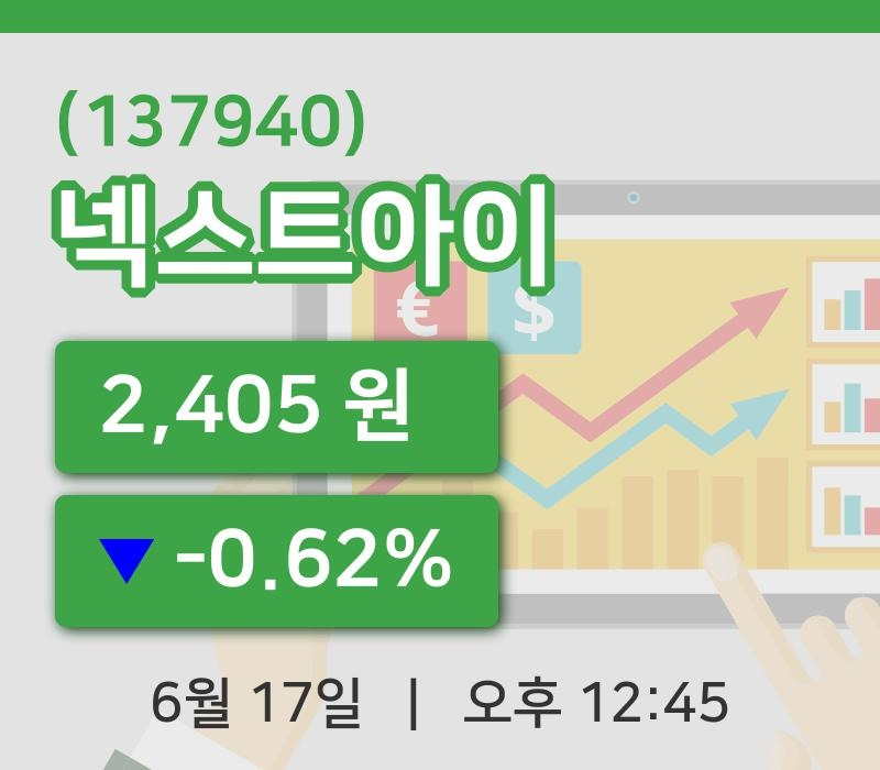 [넥스트아이주가] 17일 12시 45분 현재 2,405원