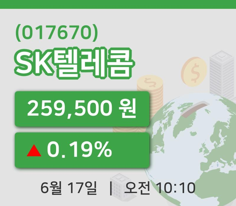 [SK텔레콤주가] 17일 이시각 현재  259,500원