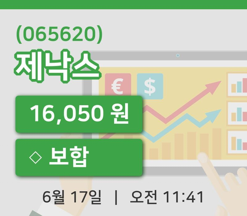 [제낙스주가] 17일 이시각 현재  16,050원