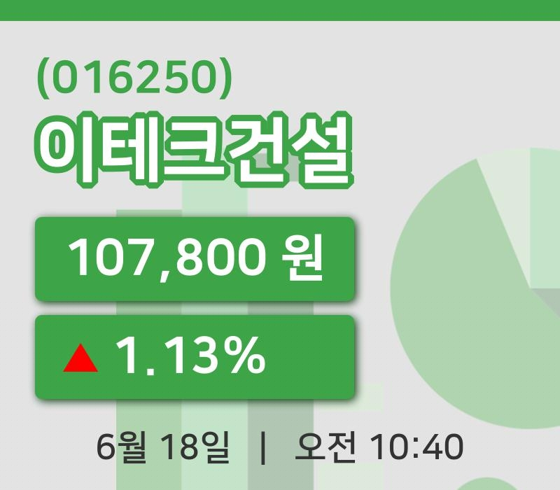 [이테크건설주가] 18일 10시 40분 현재 107,800원