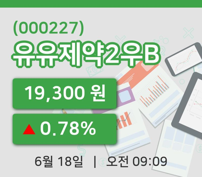 [유유제약2우B주가] 18일 9시 09분 현재 19,300원