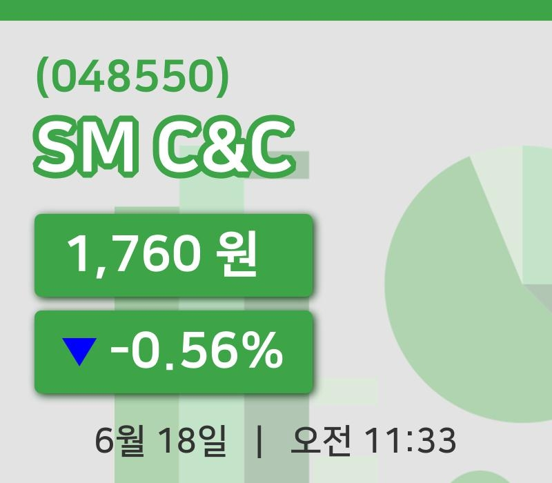 [SM C&C주가] 18일 이시각 현재  1,760원
