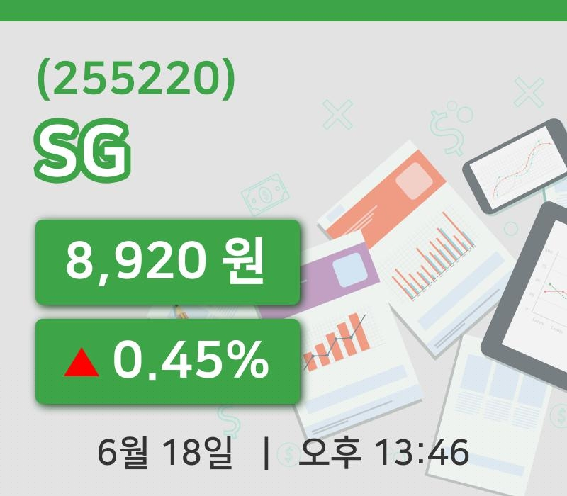 [SG주가] 13시 46분 현재 8,920원