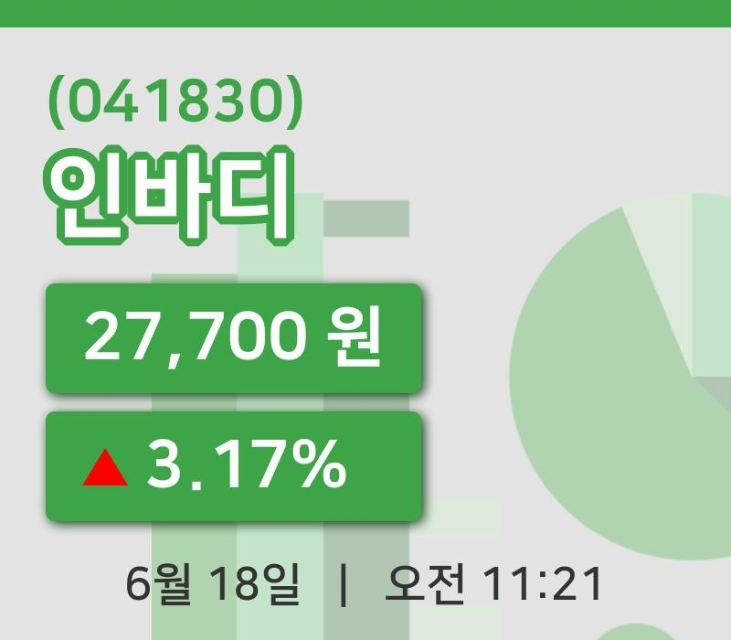[인바디주가] 18일 이시각 현재  27,700원
