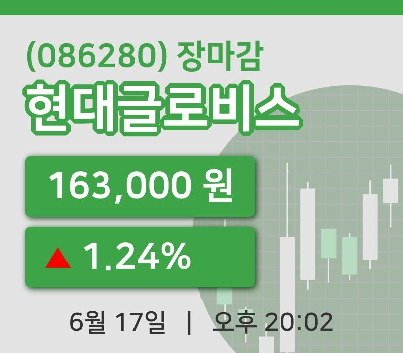 국내증시마감현대글로비스 17일 163,000원 장 마쳐주식차트종합
