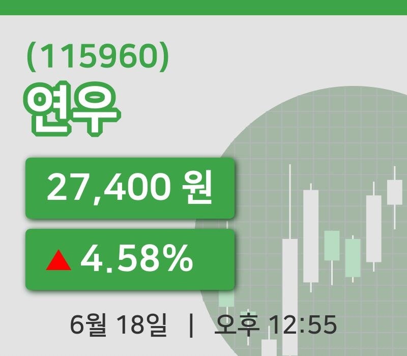[연우주가] 12시 55분 현재 27,400원