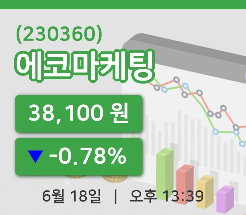 [에코마케팅주가] 18일 이시각 현재  38,100원