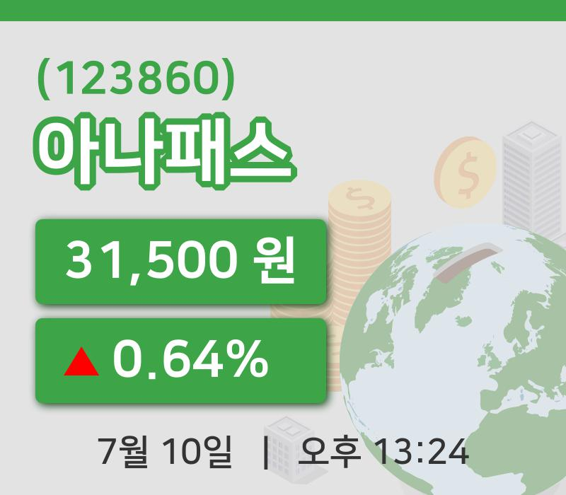 [아나패스주가] 10일 13시 24분 현재 31,500원