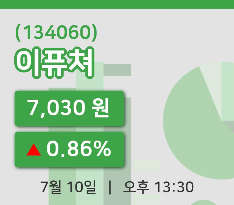 [이퓨쳐주가] 10일 이시각 현재  7,030원