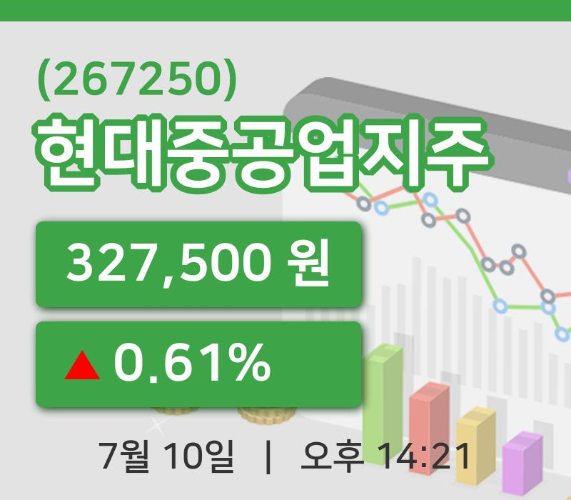 [현대중공업지주주가] 10일 이시각 현재  327,500원