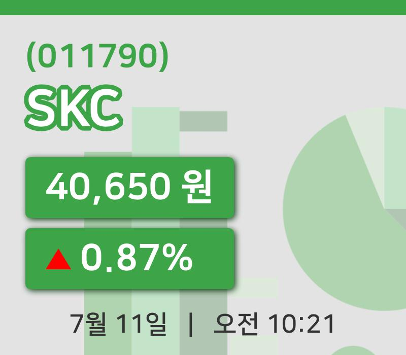 [SKC주가] 11일 이시각 현재  40,650원