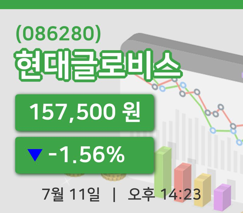 [현대글로비스주가] 11일 이시각 현재  157,500원