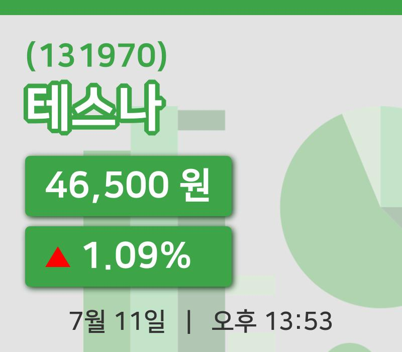 [테스나주가] 11일 이시각 현재  46,500원