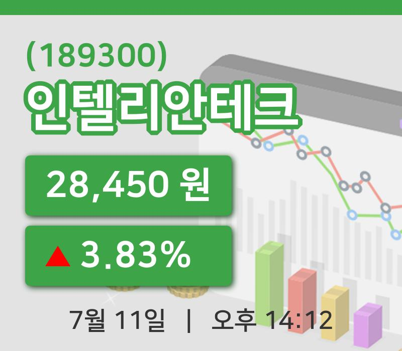 [인텔리안테크주가] 14시 12분 현재 28,450원