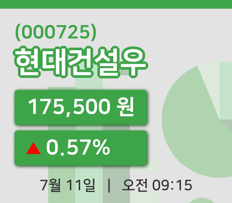 [현대건설우주가] 11일 이시각 현재  175,500원
