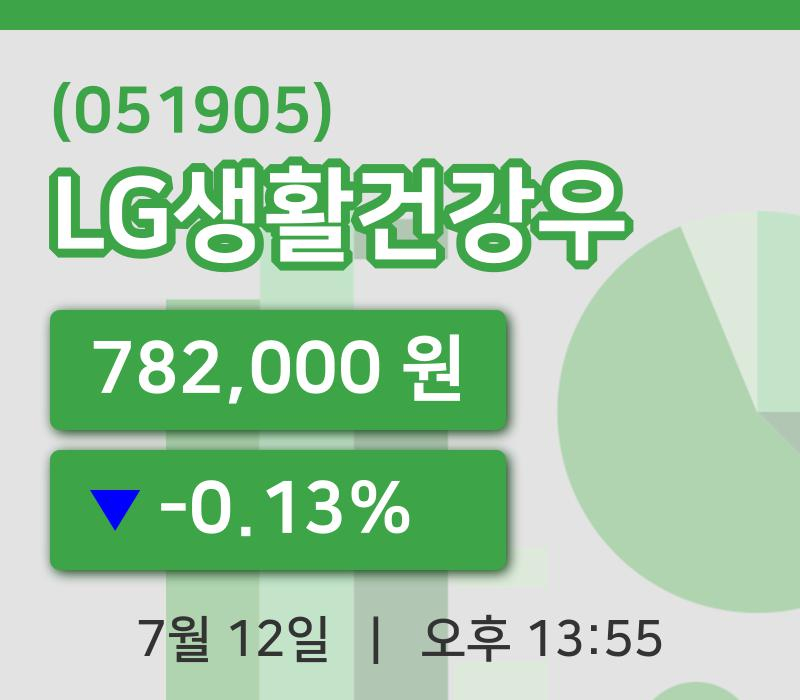 [LG생활건강우주가] 13시 55분 현재 782,000원