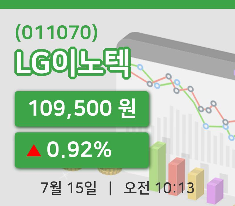 [LG이노텍주가] 15일 이시각 현재  109,500원