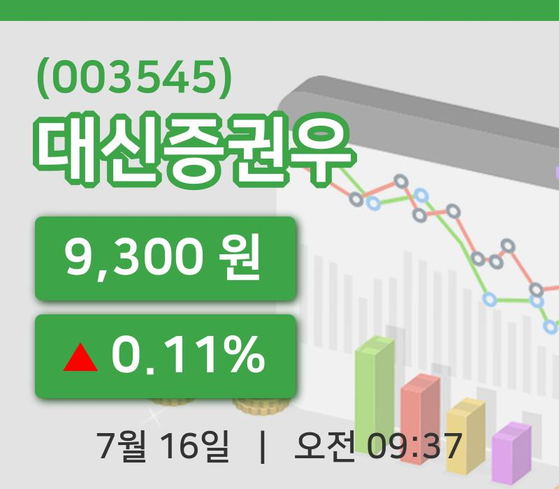 [대신증권우주가] 16일 이시각 현재  9,300원
