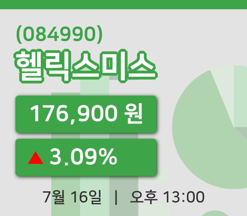 [헬릭스미스주가] 13시 00분 현재 176,900원