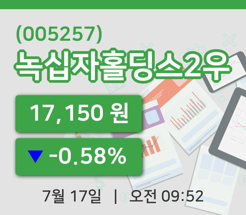 [녹십자홀딩스2우주가] 17일 9시 52분 현재 17,150원