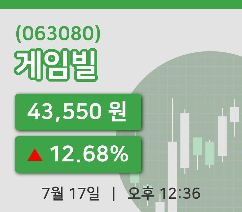 [게임빌주가] 17일 12시 36분 현재 43,550원
