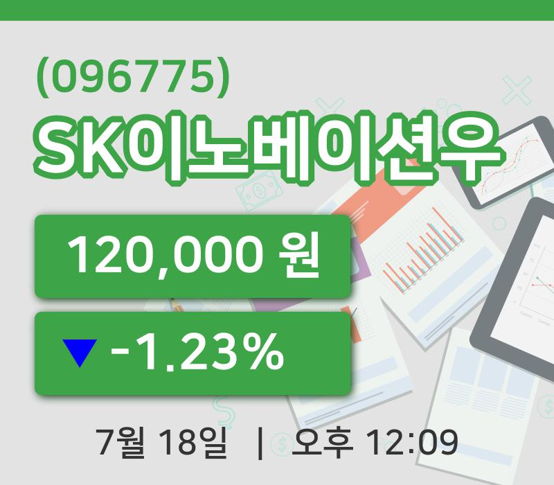 [SK이노베이션우주가] 18일 이시각 현재  120,000원