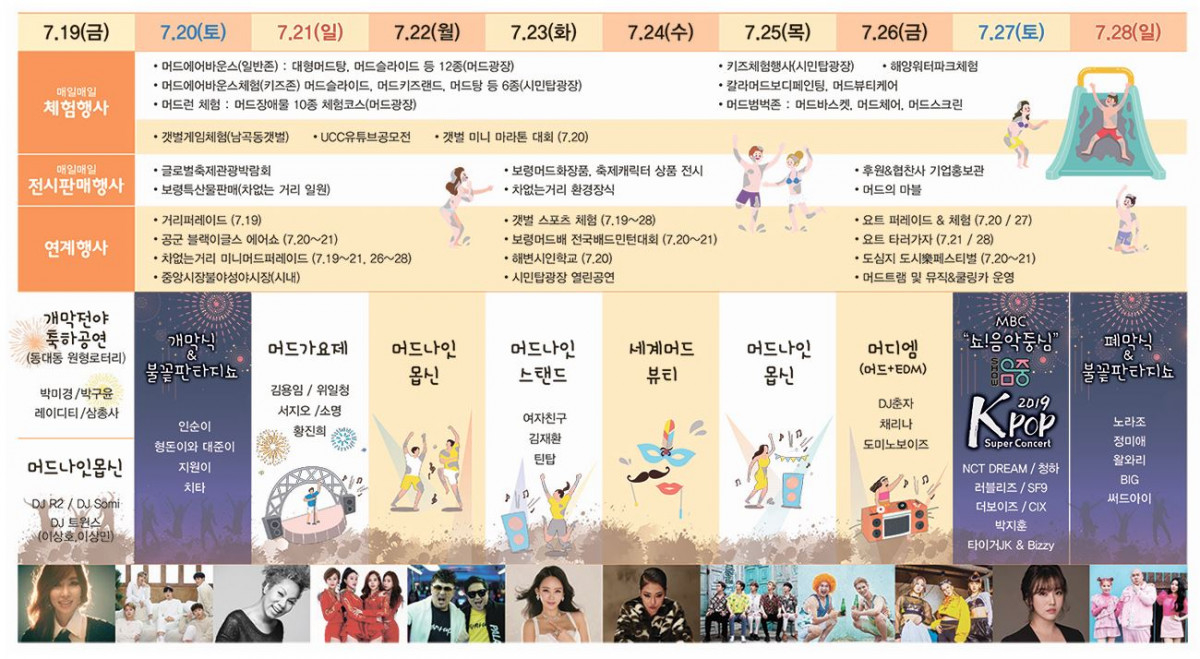 [7월 국내 여행지 추천] 대천해수욕장 보령머드축제 시작! 충남 보령 가볼 만한 곳·맛집까지