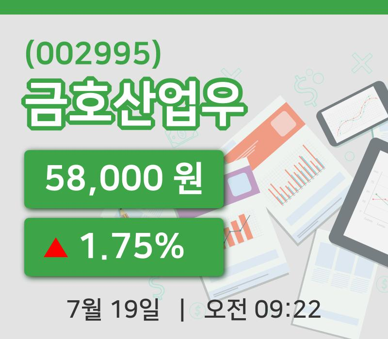 [금호산업우주가] 19일 9시 22분 현재 58,000원