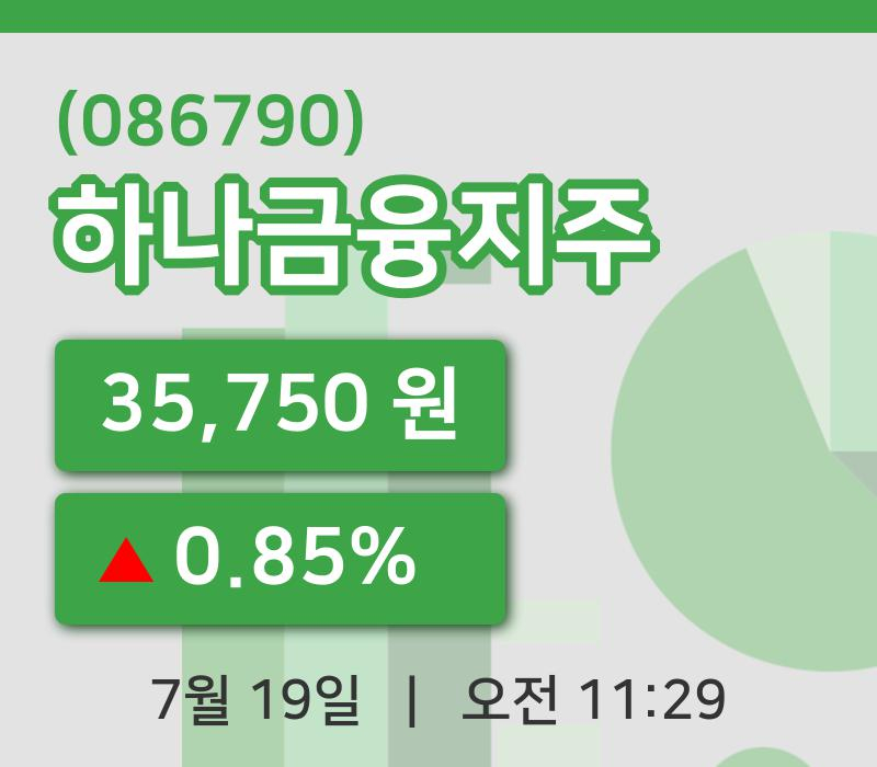 [하나금융지주주가] 11시 29분 현재 35,750원